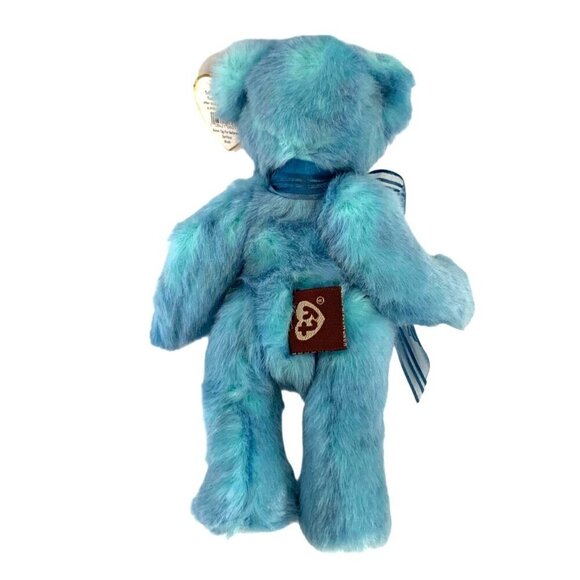 TY Beanie Babies Azure The Blue Bear Attic Treasures Collection 1993 With Tag - Picture 4 of 8